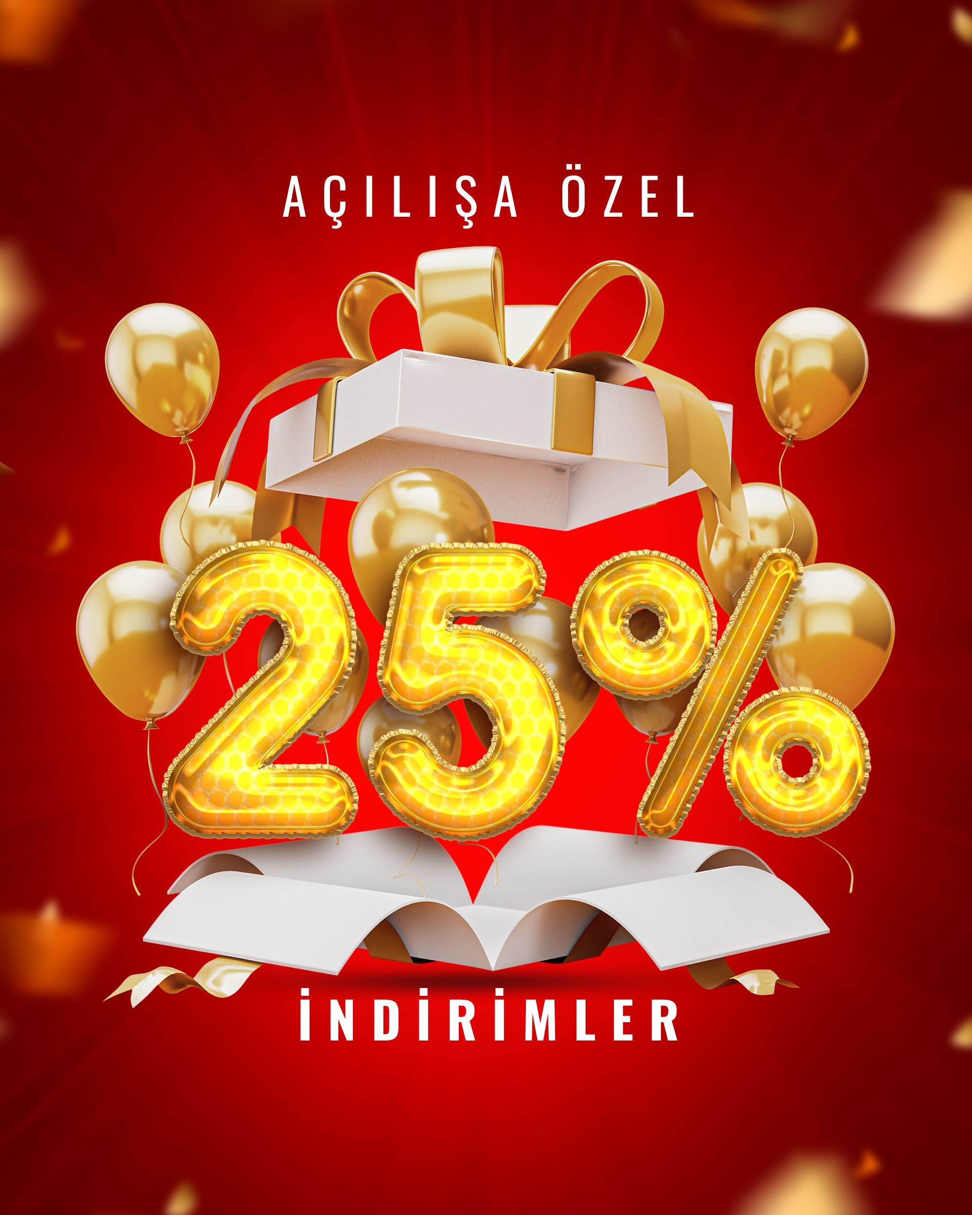 Açılışa Özel %25 İndirim